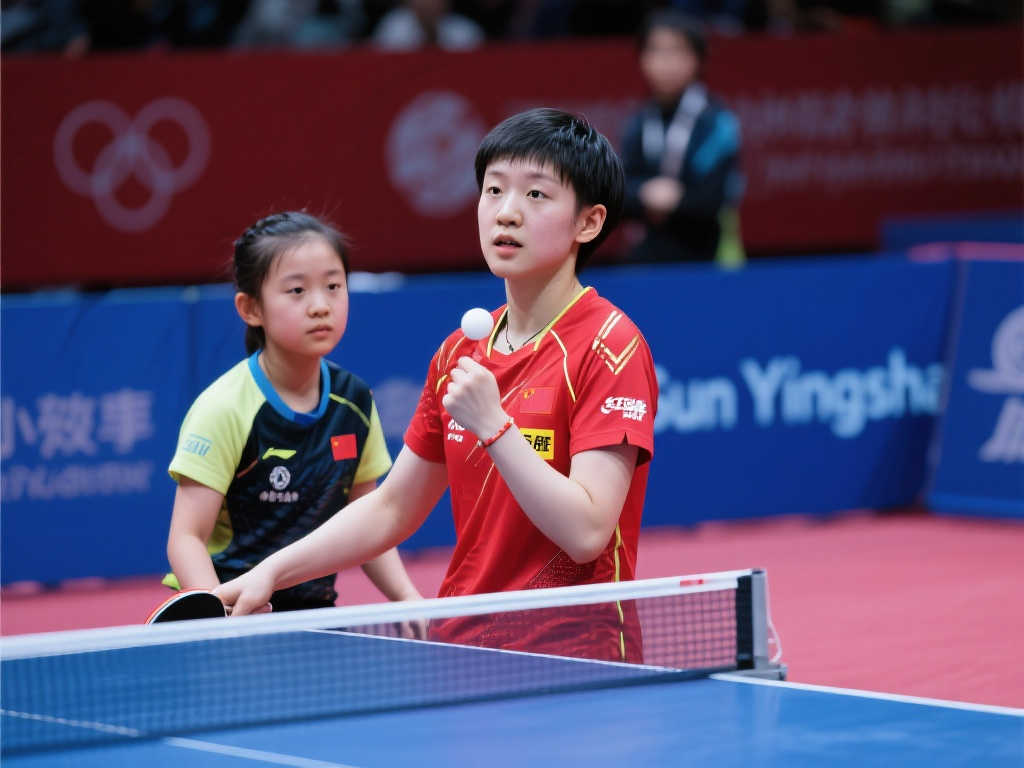 榜样引领!追梦女孩与孙颖莎并肩而立 榜样引领!追梦女孩与孙颖莎并肩而立